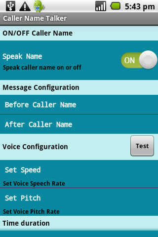 Caller Name Talker screenshot 1