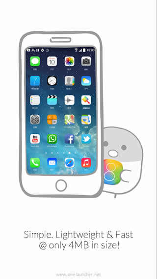 iOS 8 Launcher HD Retina Theme screenshot 1