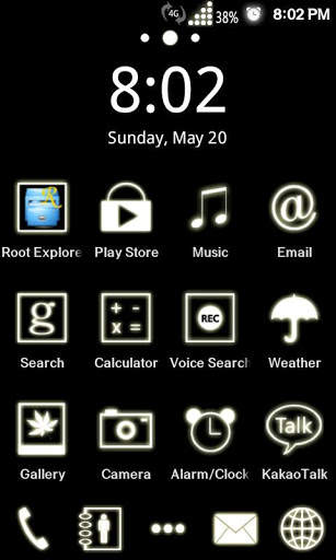 Shine Theme: Go Launcher EX screenshot 1