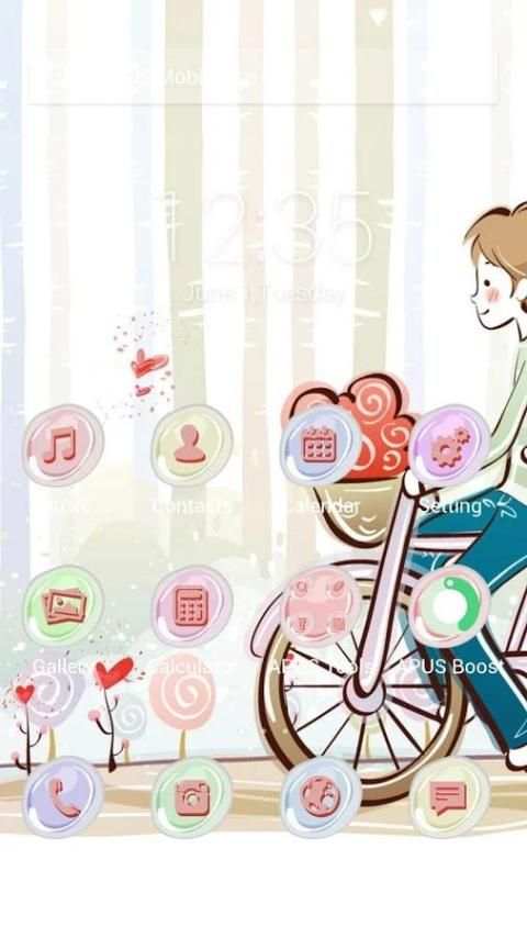 Warm moment theme for APUS screenshot 3