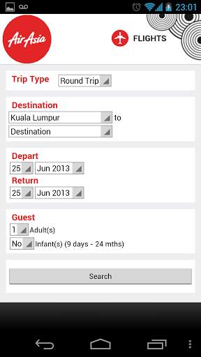AirAsia Mobile Web screenshot 3