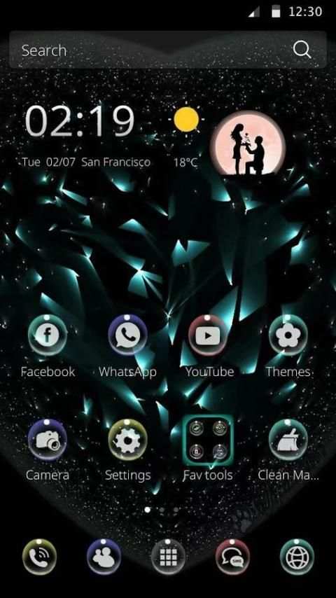 Tema batu hati berlian screenshot 4
