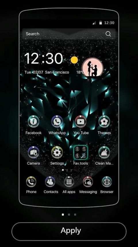 Tema batu hati berlian screenshot 3