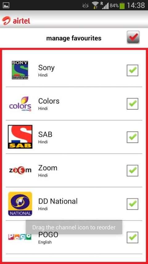airtel pocket TV स्क्रीनशॉट 1