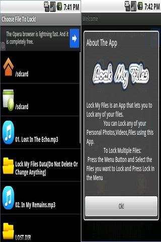 Lock My Files скриншот 1