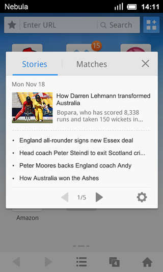 Cricket by UC Browser screenshot 1