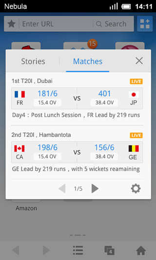 Cricket by UC Browser screenshot 2