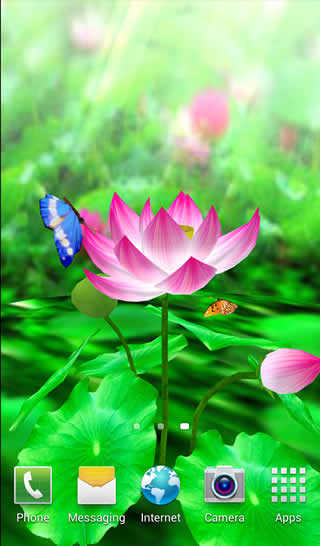 3D Lotus Livewallpaper स्क्रीनशॉट 1