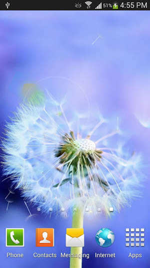 Galaxy S4 Sun And Dandelion screenshot 1