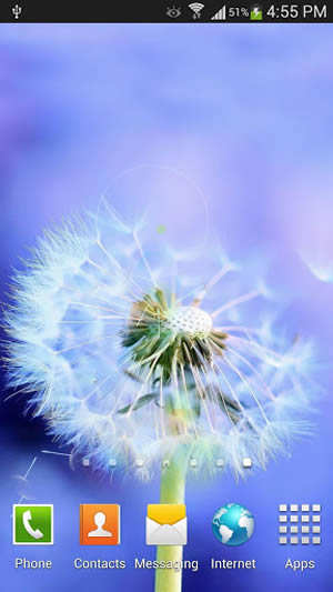 Galaxy S4 Sun And Dandelion screenshot 2