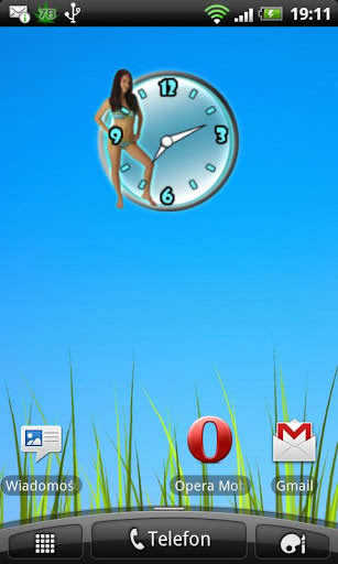 Sexy Girl Analog Clock screenshot 1