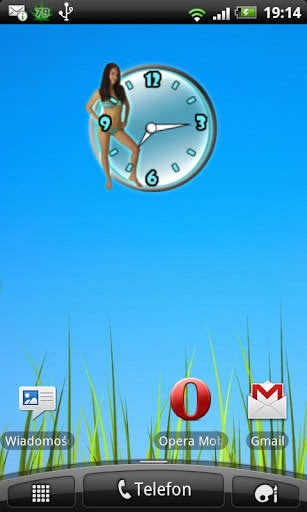 Sexy Girl Analog Clock screenshot 2