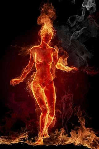 3D Flame Live Wallpaper screenshot 1