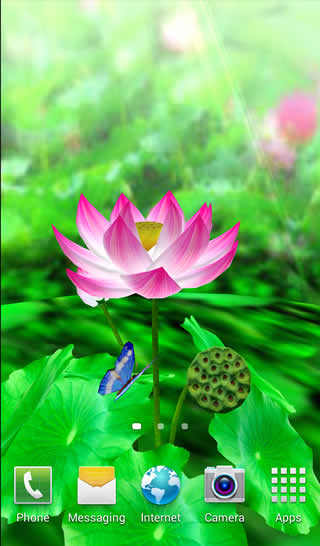 3D Lotus Livewallpaper स्क्रीनशॉट 3