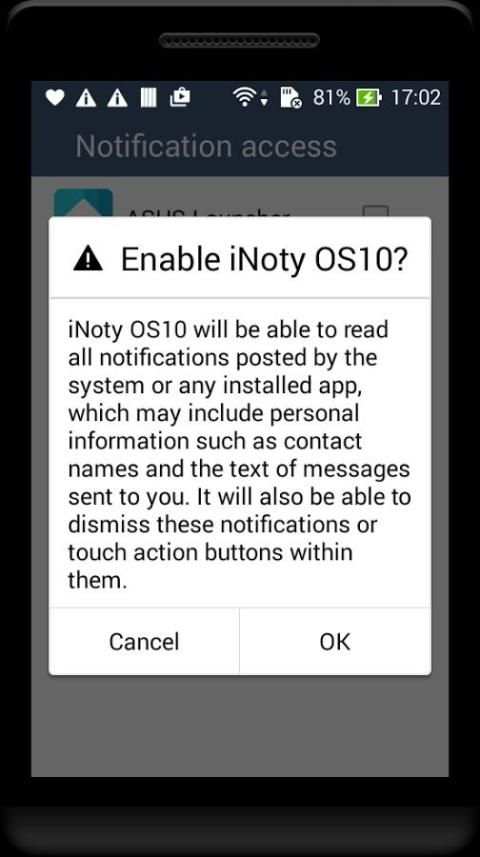 Notification Center Style OS10 2 تصوير الشاشة