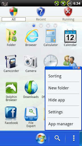 Windows GO Launcher Theme screenshot 3
