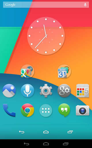 KitKat 4.4 Launcher Theme screenshot 1