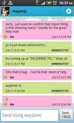 F2S Free SMS India screenshot 3