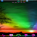 ikon Apex/Go Launcher Rainbows pink