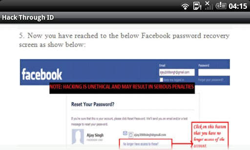 Facebook Hack Trial screenshot 2