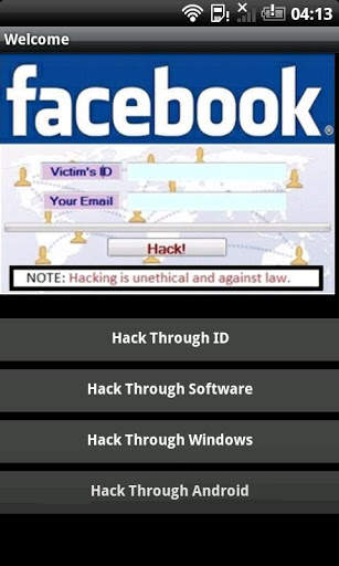 Facebook Hack Trial screenshot 1