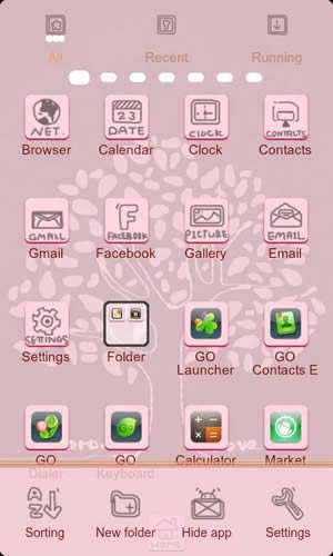 Lovetree Theme GO Launcher EX screenshot 2