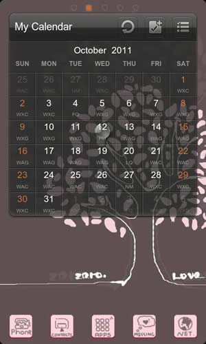 Lovetree Theme GO Launcher EX screenshot 4