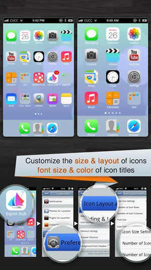 Espier Launcher iOS7 Pro screenshot 1