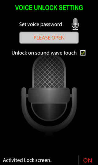 Voice Screen Lock screenshot 1