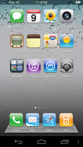 Fake iPhone Launcher Free screenshot 1