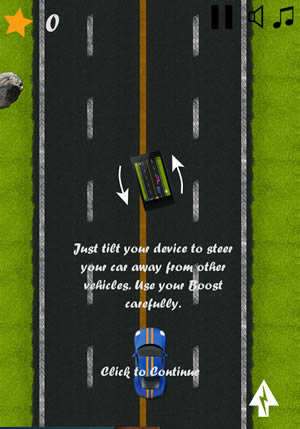 Crazy Car Racing Tilt Game screenshot 1