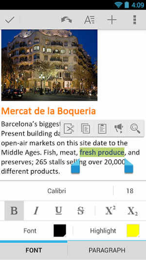 Quickoffice screenshot 1