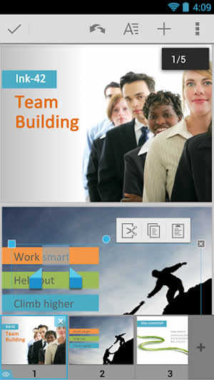Quickoffice screenshot 2