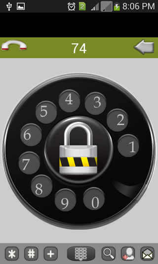 Old phone Dialer Lock Screen screenshot 1