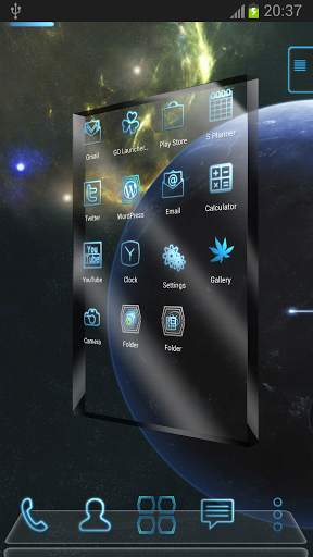 Galaxy Next Launcher 3D Theme screenshot 1