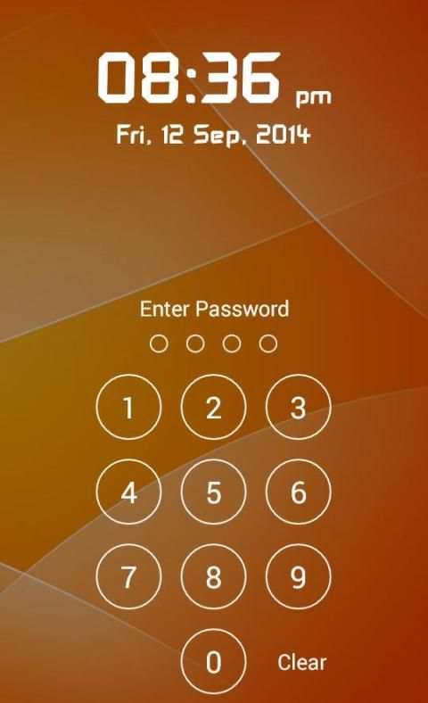 Keypad Lock Screen स्क्रीनशॉट 7
