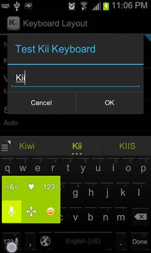 Kii Keyboard screenshot 1