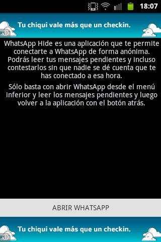 WhatsApp Hide - Block state screenshot 2