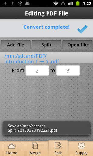 Editing PDF files(merge&amp;split) screenshot 4