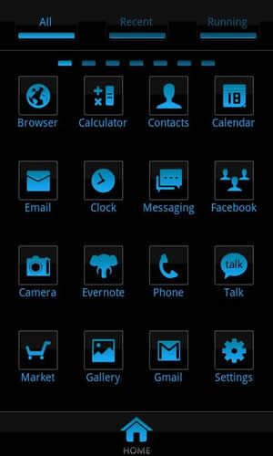 Cool Blue Theme GO Launcher EX screenshot 3