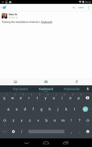 Android L Keyboard screenshot 1