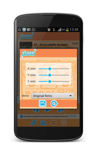 Shake! Music Player Free screenshot 4