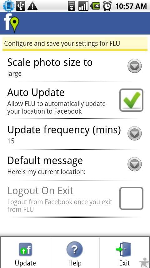 Facebook Location Updater screenshot 1