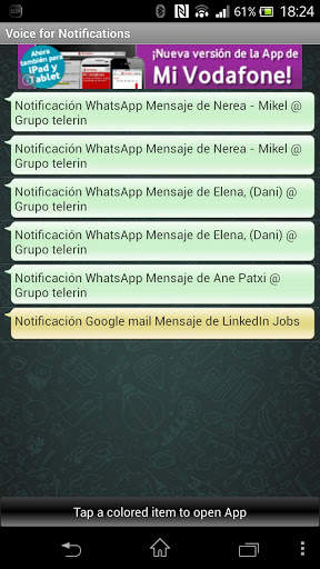 Voice for WhatsApp Line Gmail screenshot 1