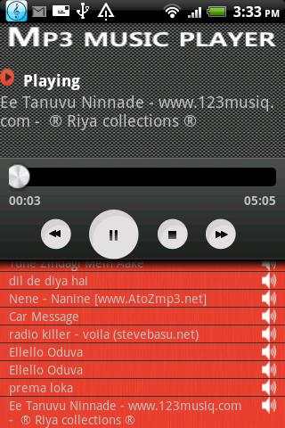 MP3 Music Player screenshot 2