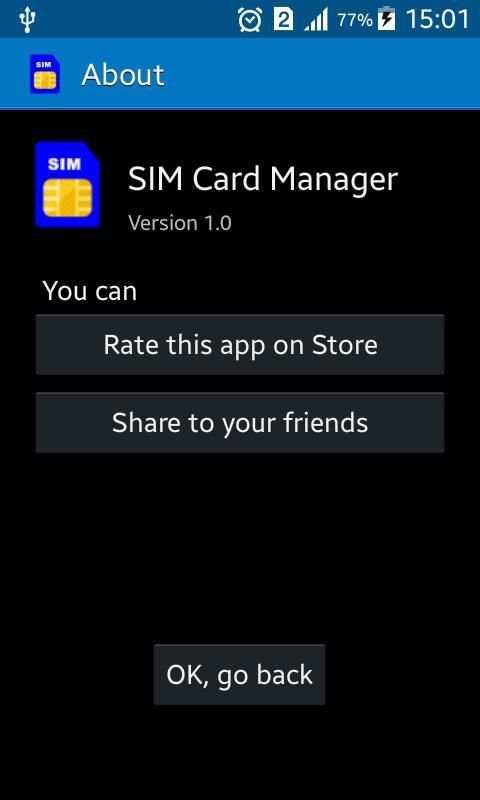 SIM Card Manager screenshot 1