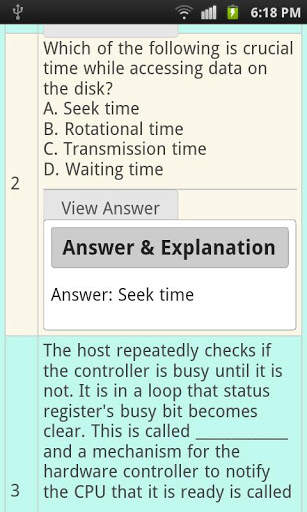 Computer operating system quiz screenshot 2