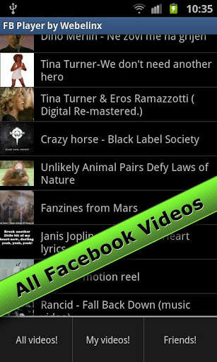 FB Video Player screenshot 1