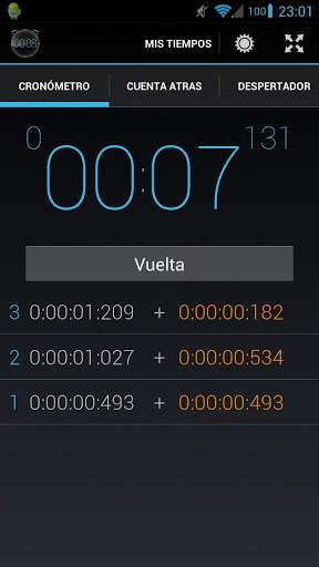 Stopwatch, timer &amp; alarm screenshot 1