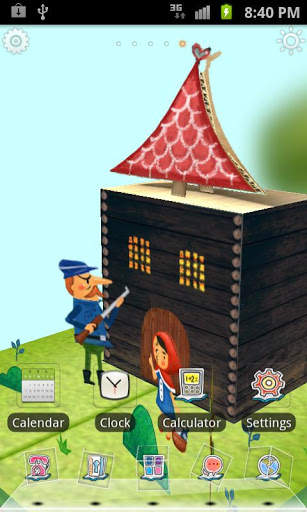 Rabbit Launcher 3D Home Theme screenshot 2